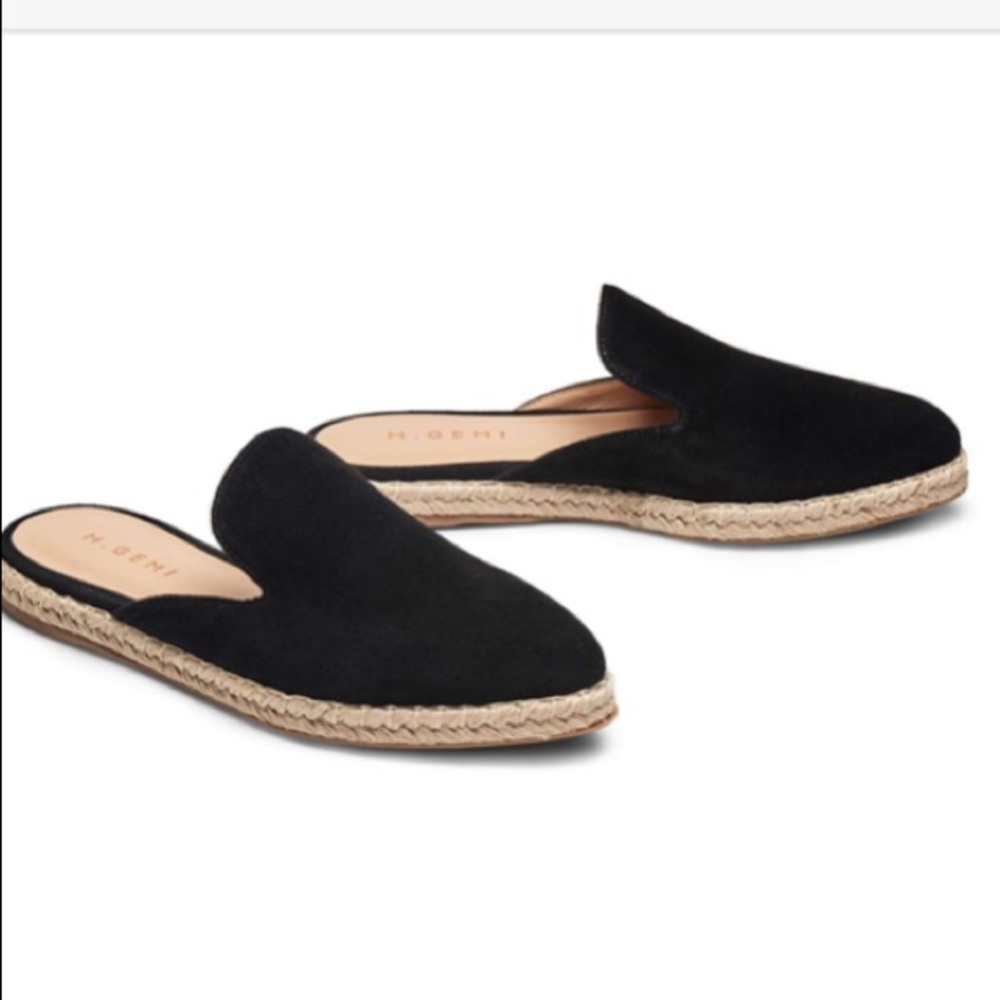 M. Gemi Lido black suede mules-pls read